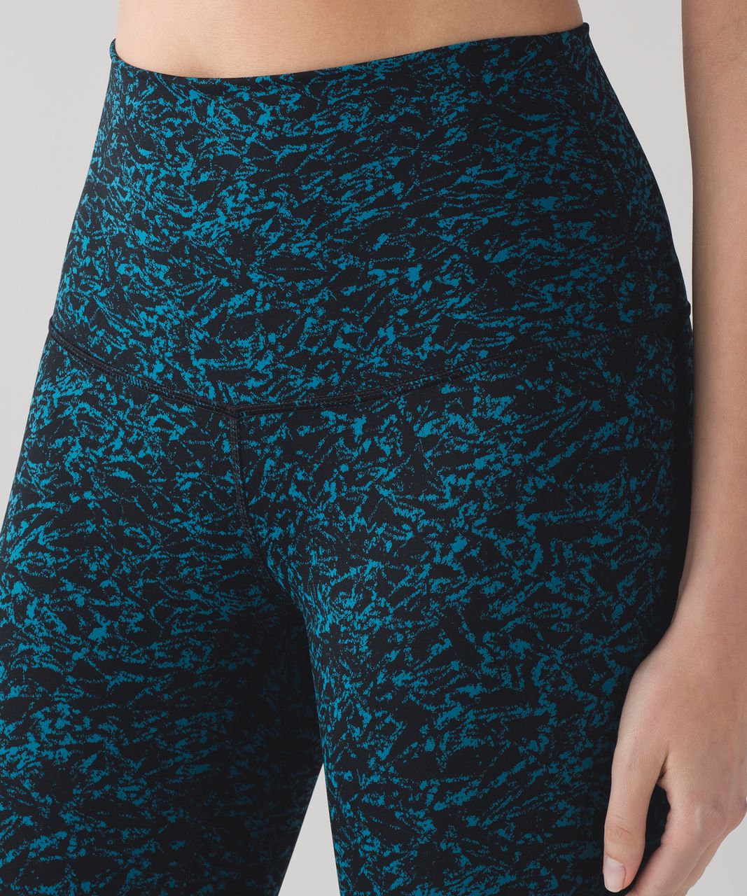 Lululemon Wunder Under Crop (Hi-Rise) (21) - Iced Wave Capri Black - lulu  fanatics