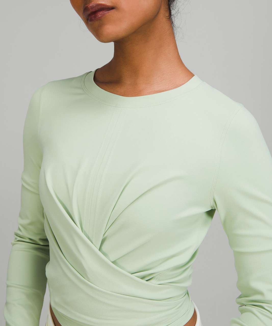 Lululemon Time to Restore Nulu Long Sleeve Shirt - Creamy Mint