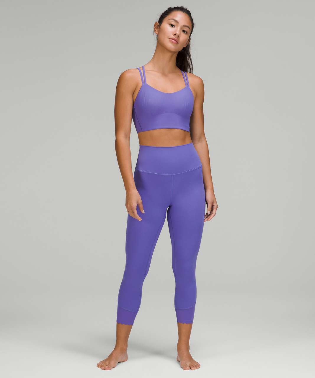 Lululemon Align Scalloped Hem High-Rise Crop 23" - Charged Indigo