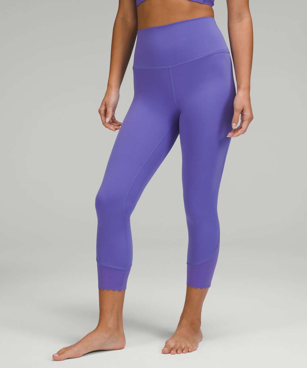 Lululemon Align Scalloped Hem High-Rise Crop 23 - Rainforest