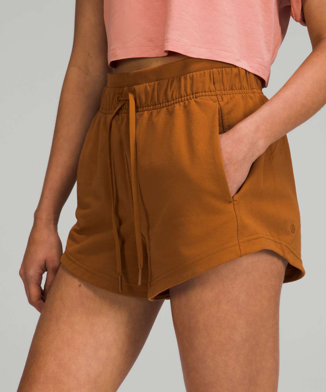 Lululemon Inner Glow High-Rise Short 3" - Copper Brown