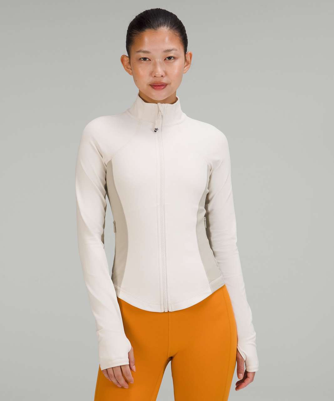 Lululemon Rippled Full Zip Jacket - White Opal - lulu fanatics