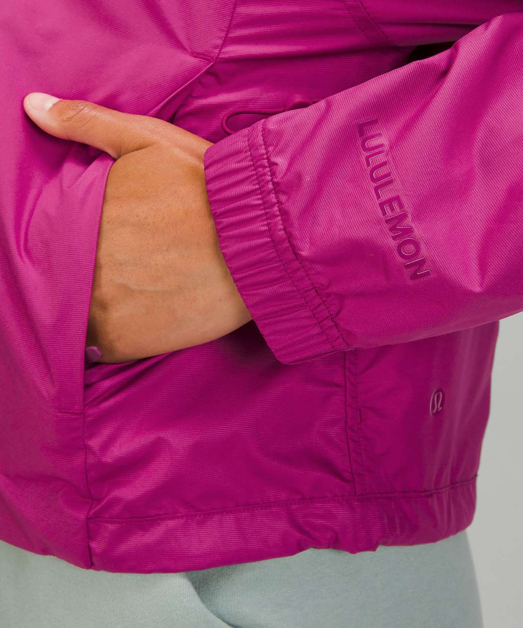 Lululemon Lightweight Cropped Track Jacket - Magenta Purple