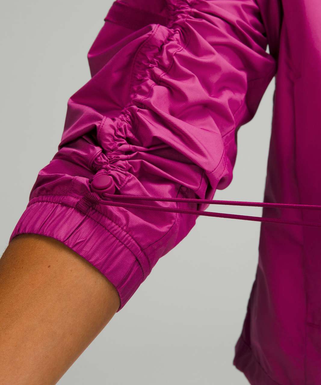 Lululemon Lightweight Cropped Track Jacket - Magenta Purple - lulu fanatics