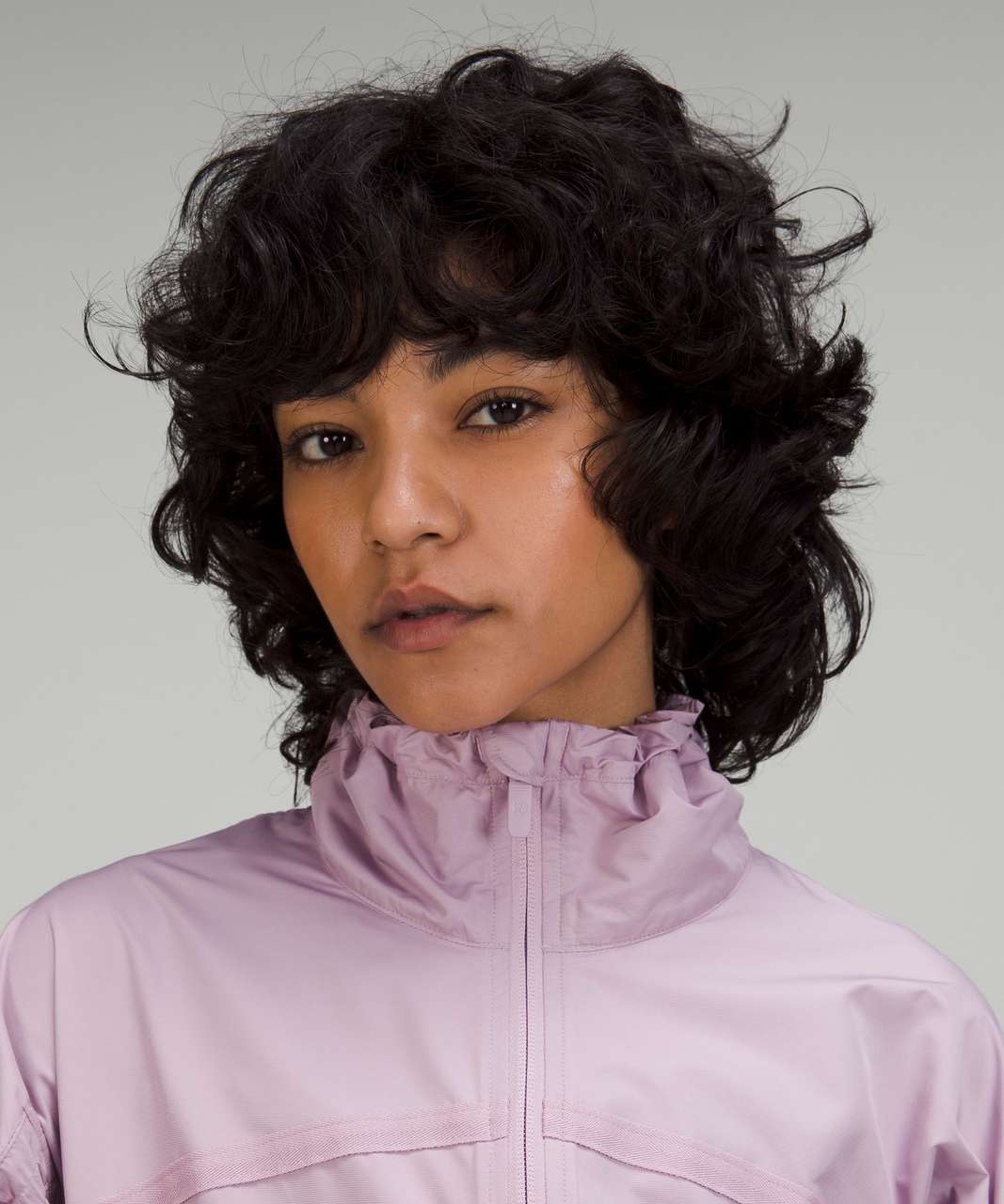 Lululemon Lightweight Cropped Track Jacket - Dusty Rose