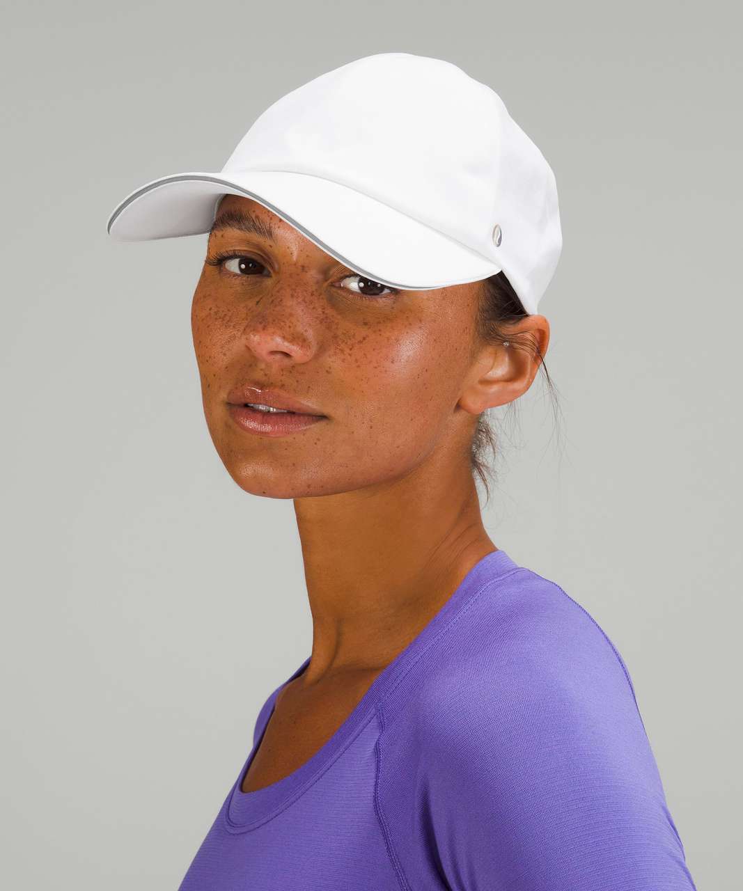 Lululemon Womens Fast and Free Running Hat *Rainbow - White - lulu fanatics