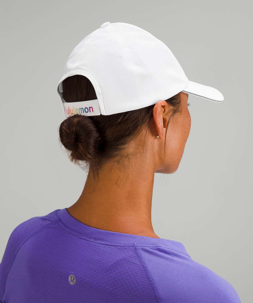 Lululemon Womens Fast and Free Running Hat *Rainbow - White