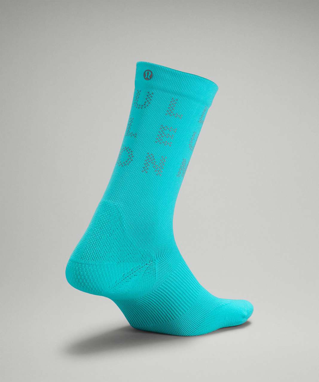 Lululemon Power Stride Crew Sock *Reflective - Electric Turquoise ...