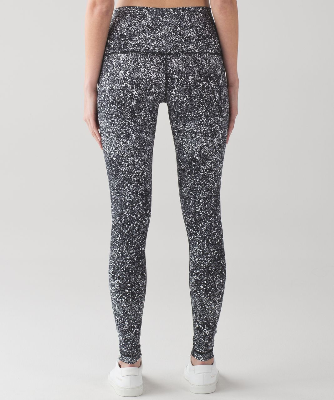 Lululemon Wunder Under Pant (Hi-Rise) - Splatter White Black - lulu fanatics