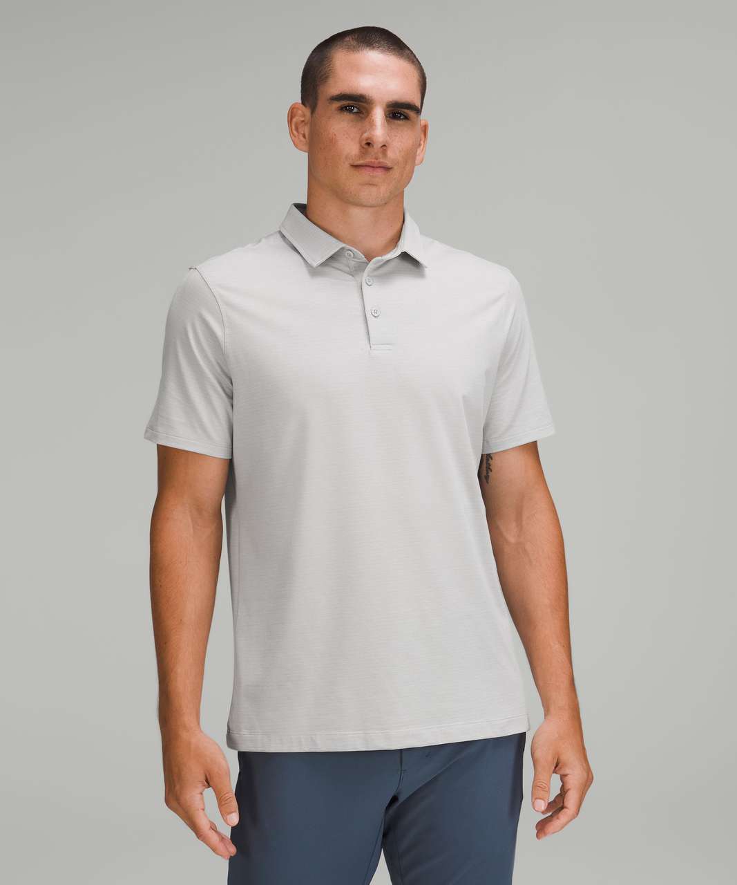 White Stretch golf polo shirt, Lululemon