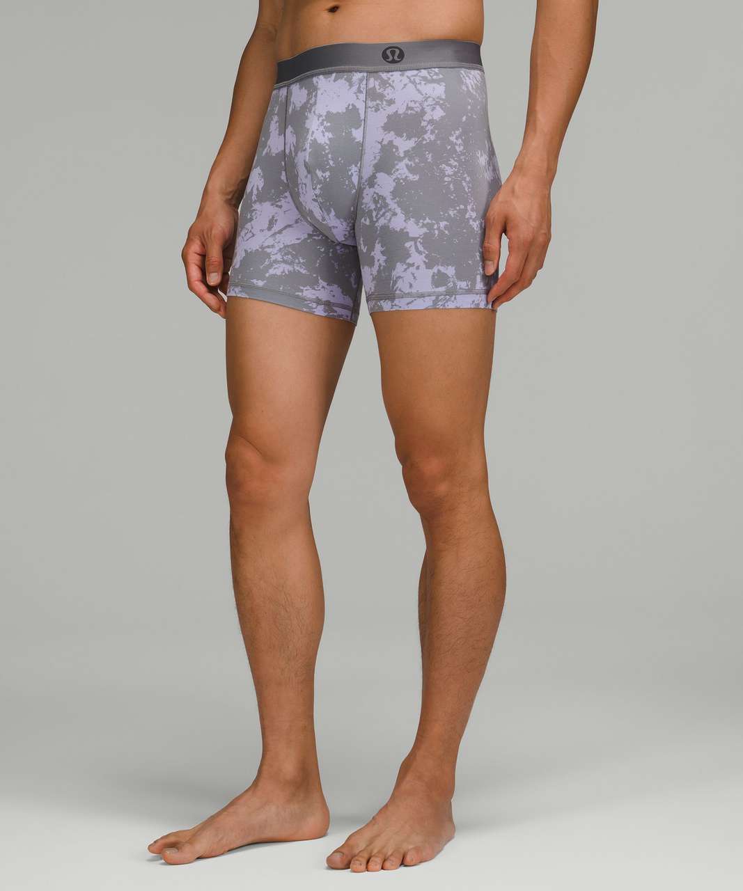 Lululemon Always In Motion Boxer 5" - Spectral Lilac Smoke Asphalt Grey