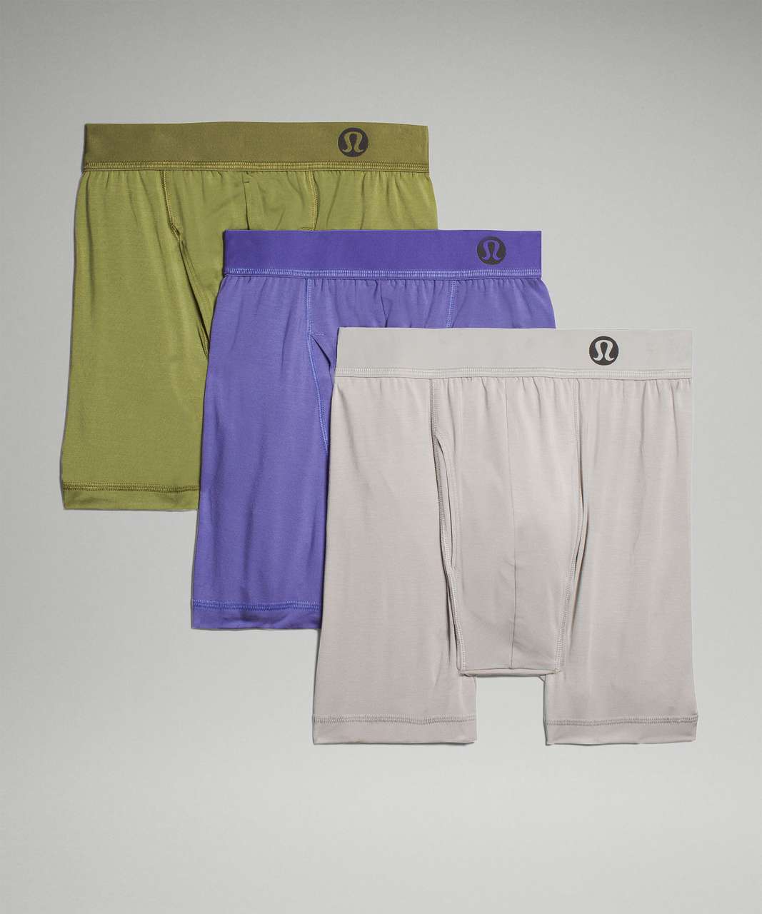 Lululemon Always In Motion Boxer with Fly 3 Pack - Charged Indigo / Bronze Green / Seal Grey