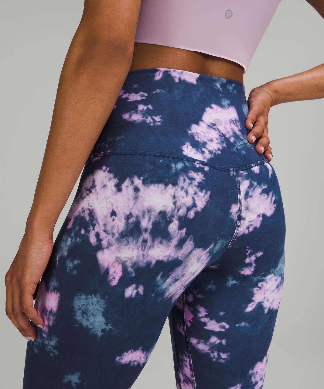 Lululemon Blue Tie Dye Fast And Free Tight 25” Size 6 - $35 (72