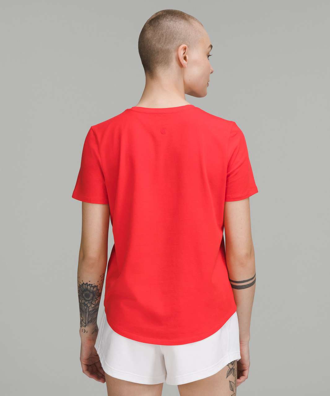 Lululemon Lightweight Stretch Running Short Sleeve Shirt - Love Red - lulu  fanatics