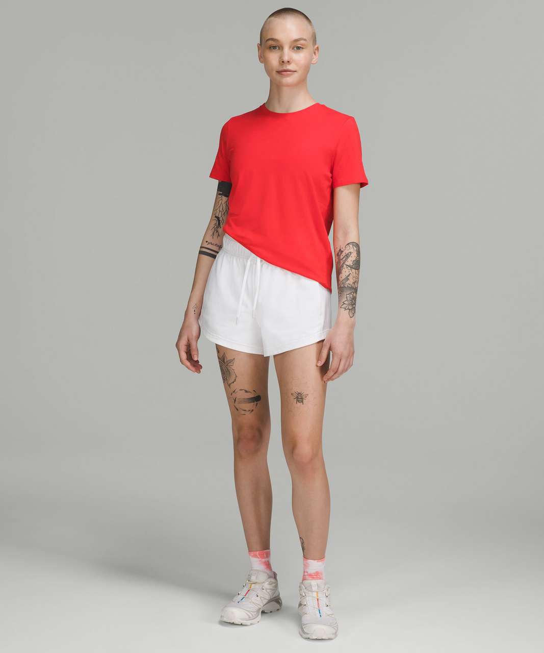 Lululemon All Yours Cropped Crew *Lunar New Year - Love Red - lulu fanatics