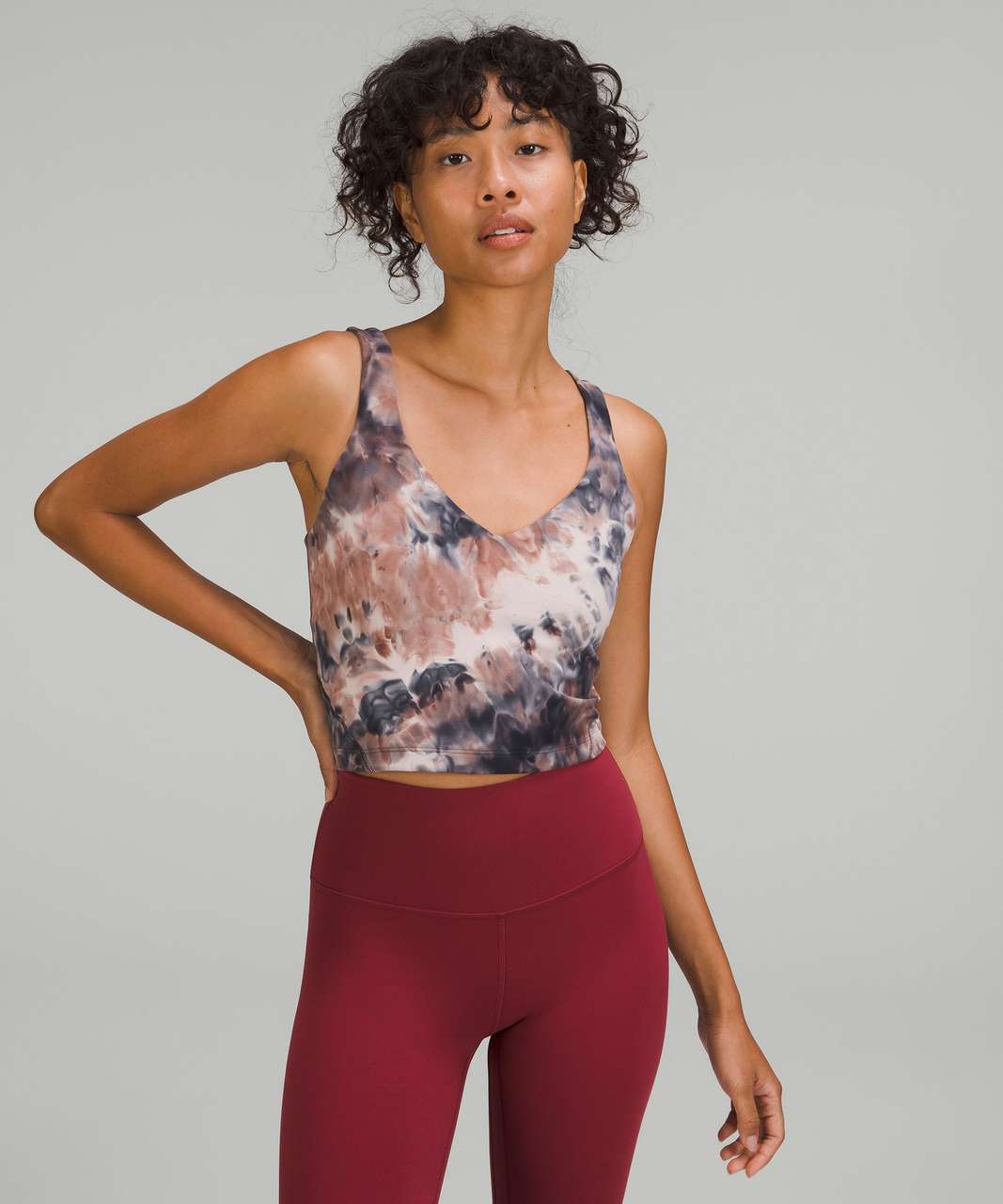 Buy Lululemon Align Tie Dye Tank - Grey At 41% Off