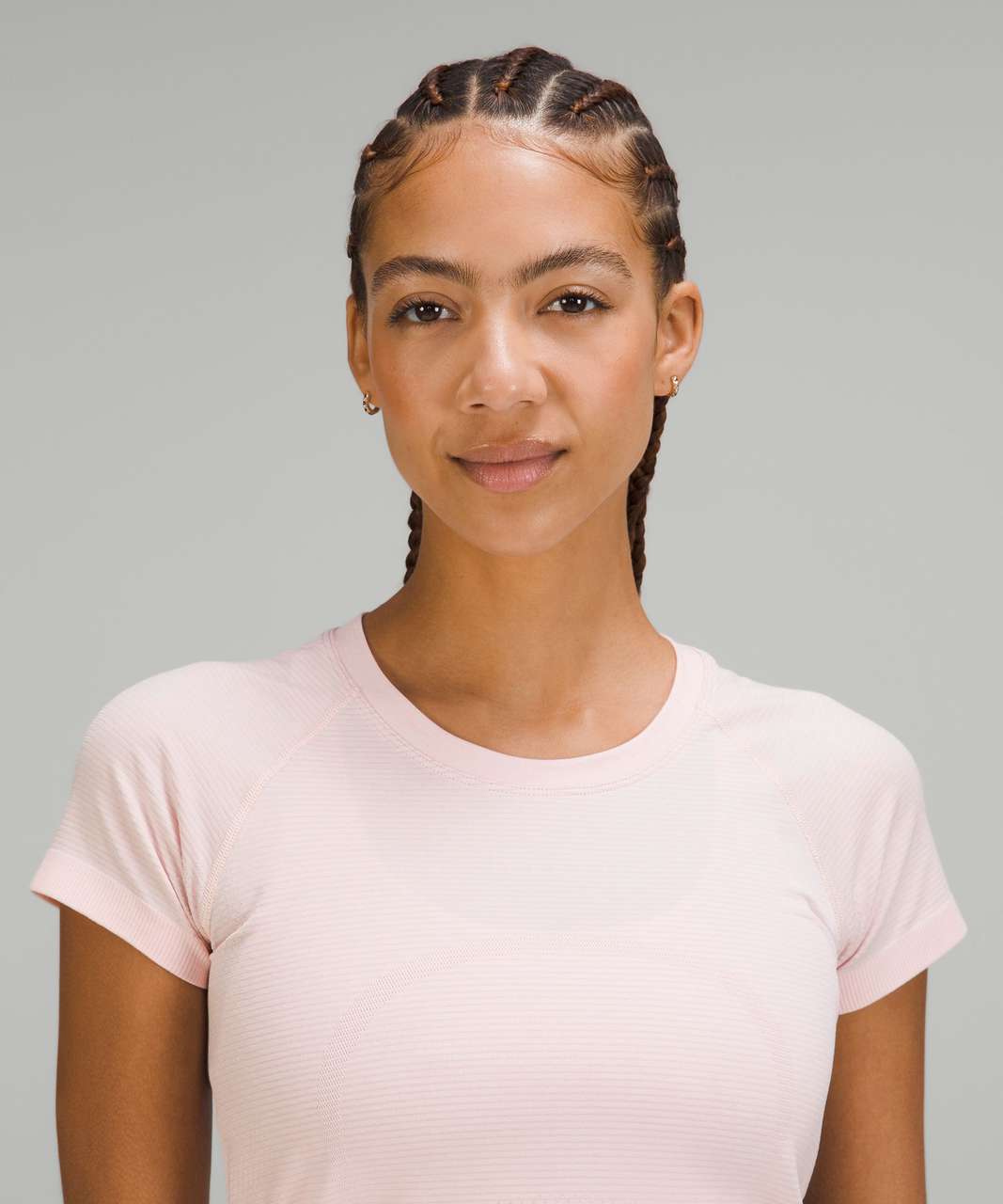 Lululemon Swiftly Tech Short Sleeve Shirt 2.0 - Strawberry Milkshake / White