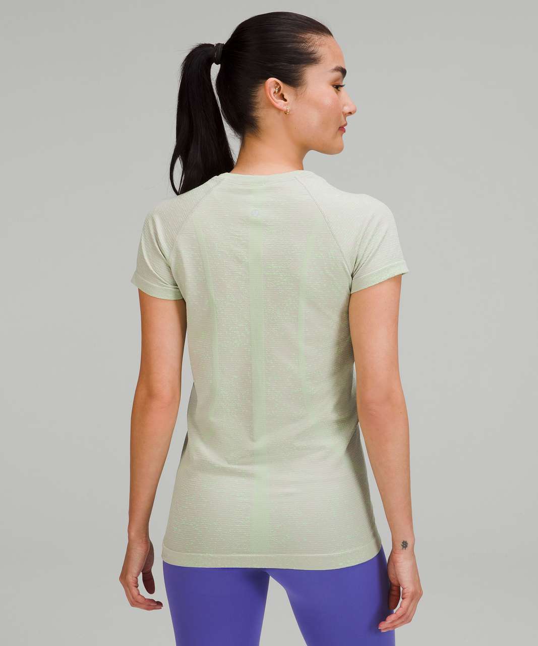 Lululemon Swiftly Tech Short Sleeve Shirt 2.0 - Distorted Noise Neon Chrome / Scream Green Light