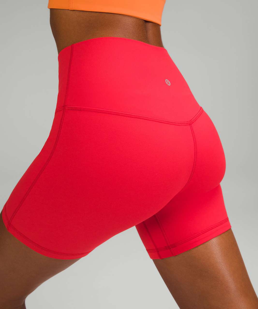 Lululemon Athletica Yoga Shorts 4 Custom Inspired Align Seamless Style With  High Rise Waist NEW Cinnamon Red 