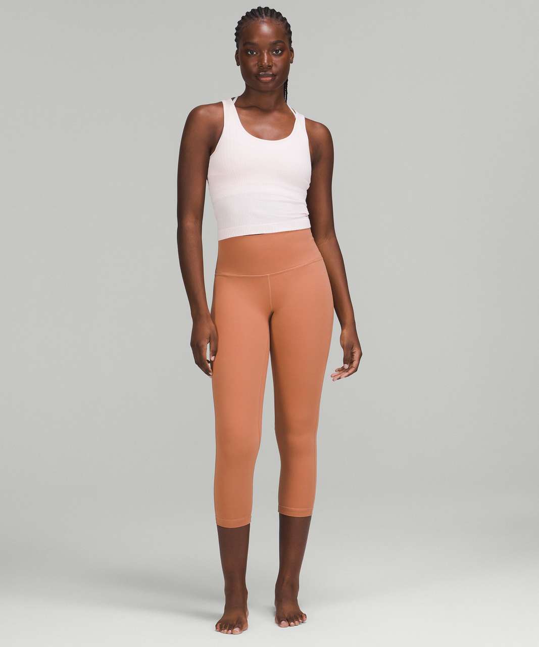 Lululemon Align Crop 23 - Dark Olive - lulu fanatics