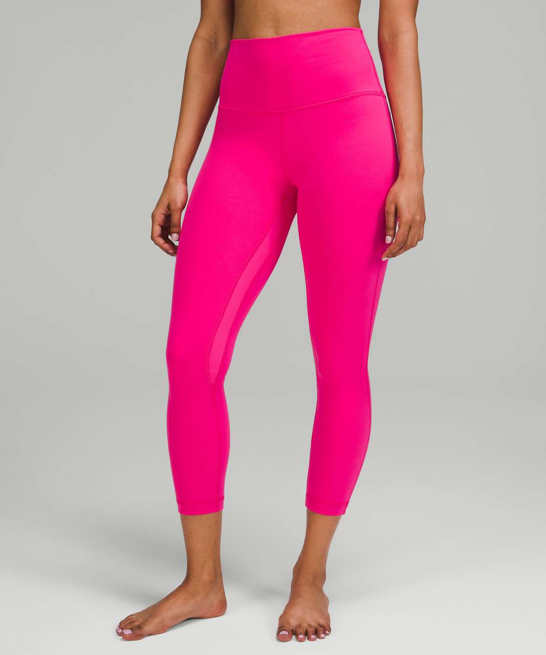 lululemon athletica, Pants & Jumpsuits, Lululemon Ribbed 23 Crop Washed  Antoinette Pink Size 4