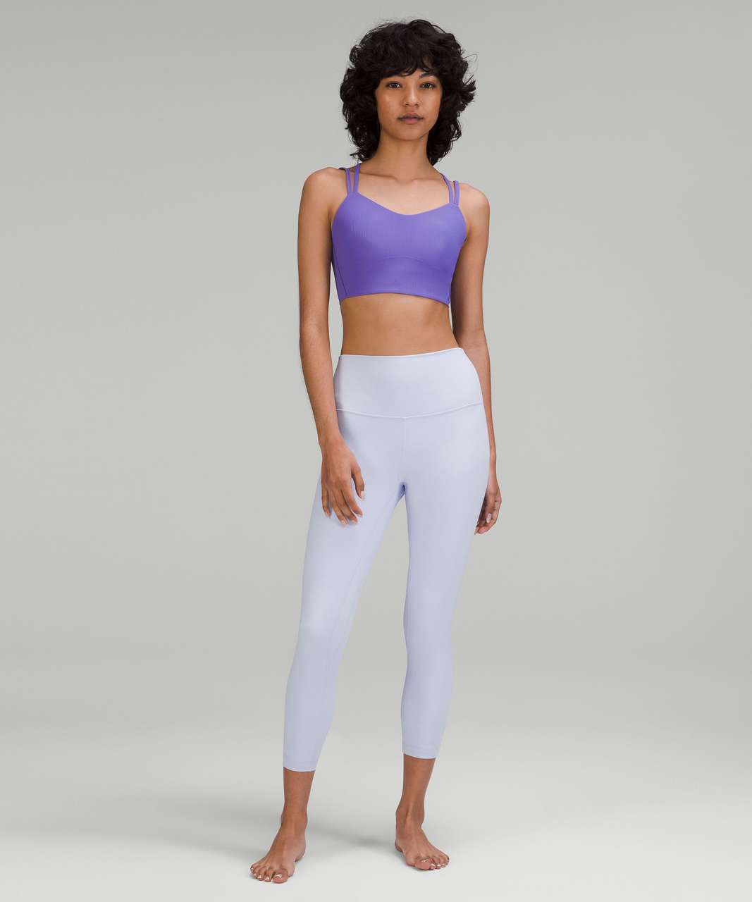 Lululemon Align Tee *Nulu Slim Fit Cropped Length Size 10 Pastel Blue 26300.