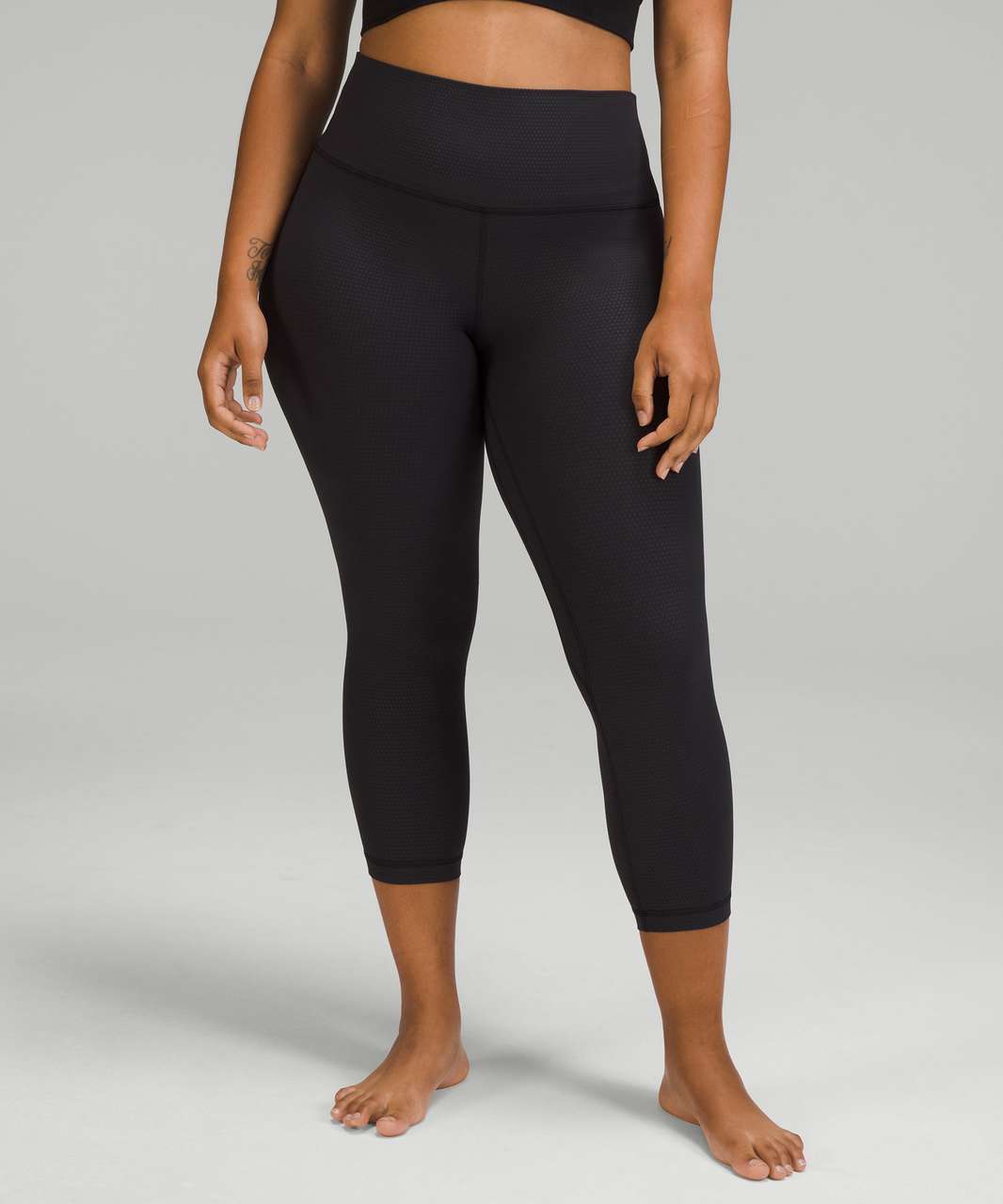 Lululemon Align High-Rise Crop 23" - Polka Squat Emboss Black