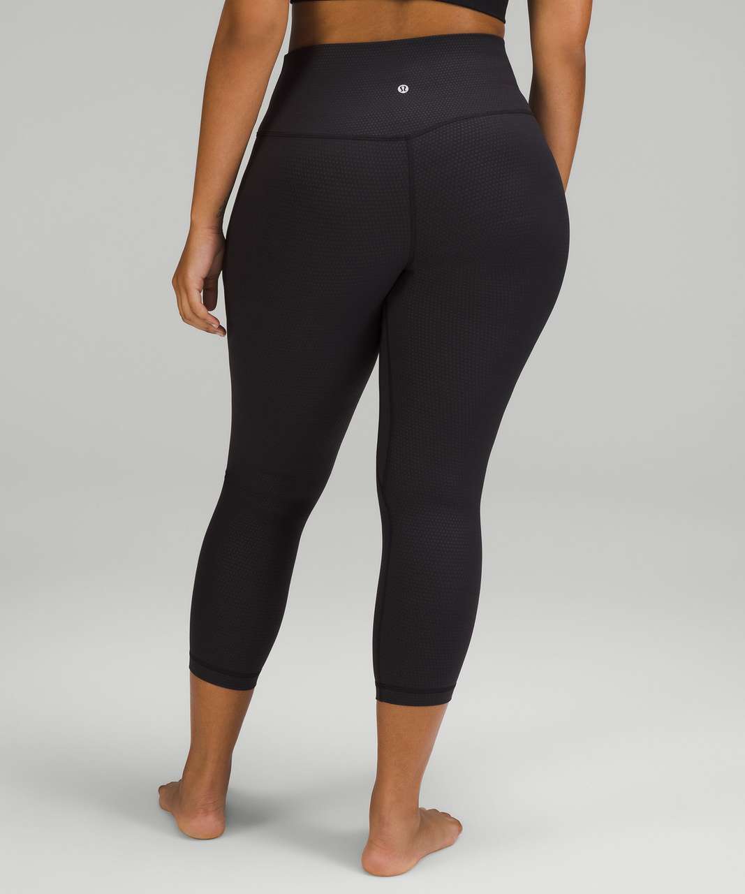 Lululemon Align Crop *21 - Diverge Emboss Black - lulu fanatics