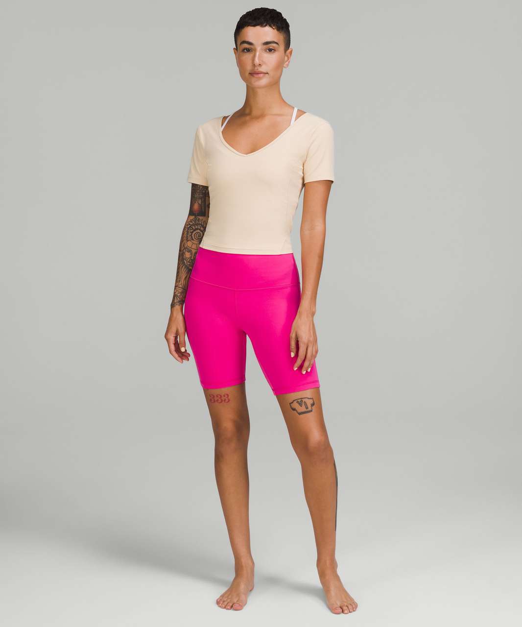 Lululemon Align High Rise Short with Pockets 8 - Spiced Chai - lulu  fanatics