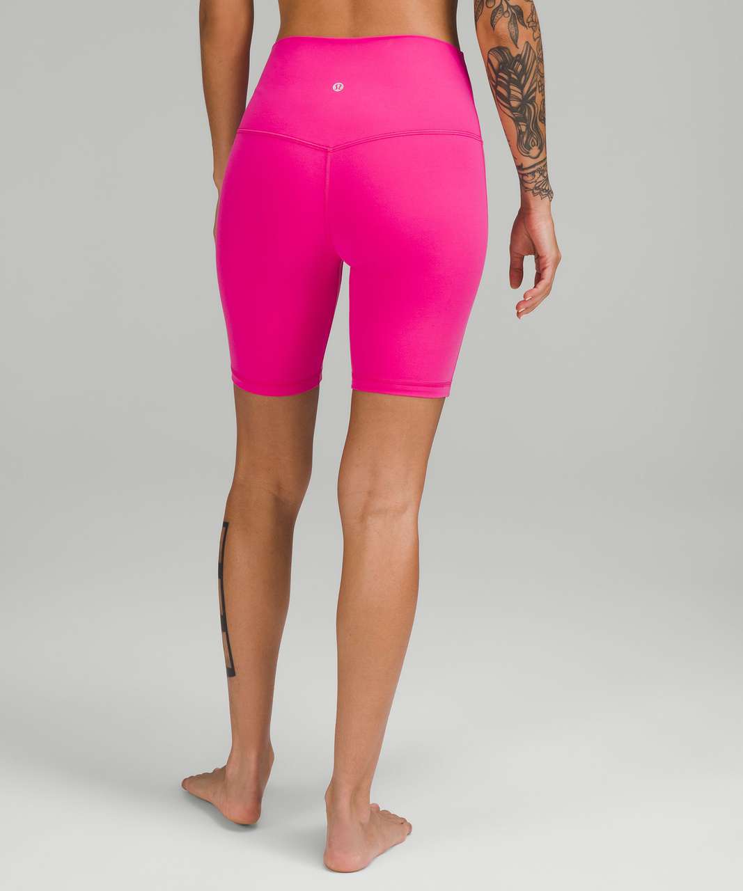 Buy Lululemon Ribbed Contoured High-rise Shorts 8 - Pink At 27% Off