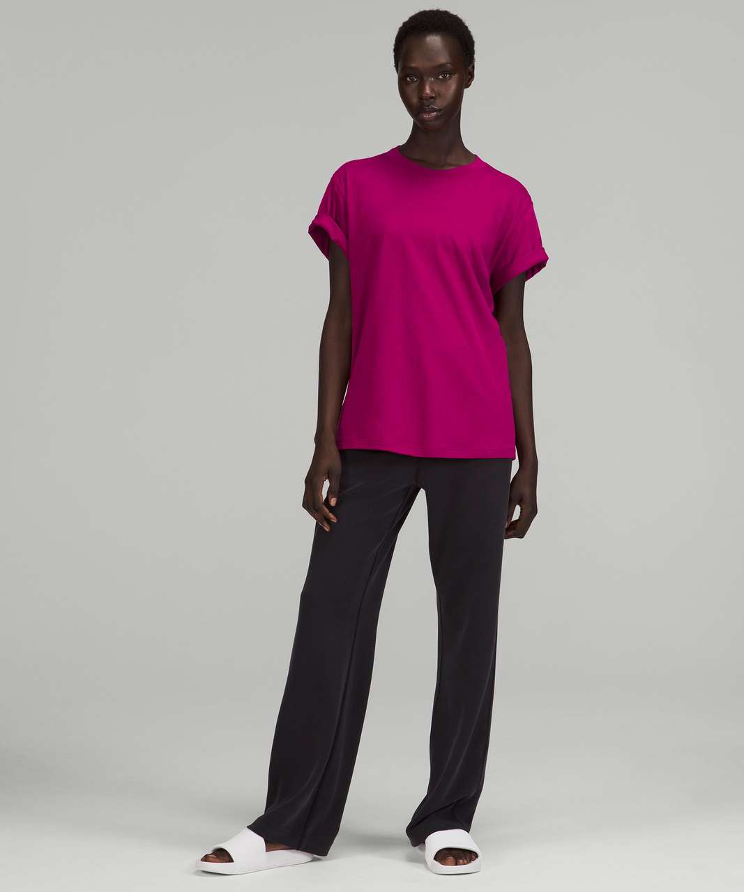 Lululemon All Yours Cotton T-Shirt - Magenta Purple