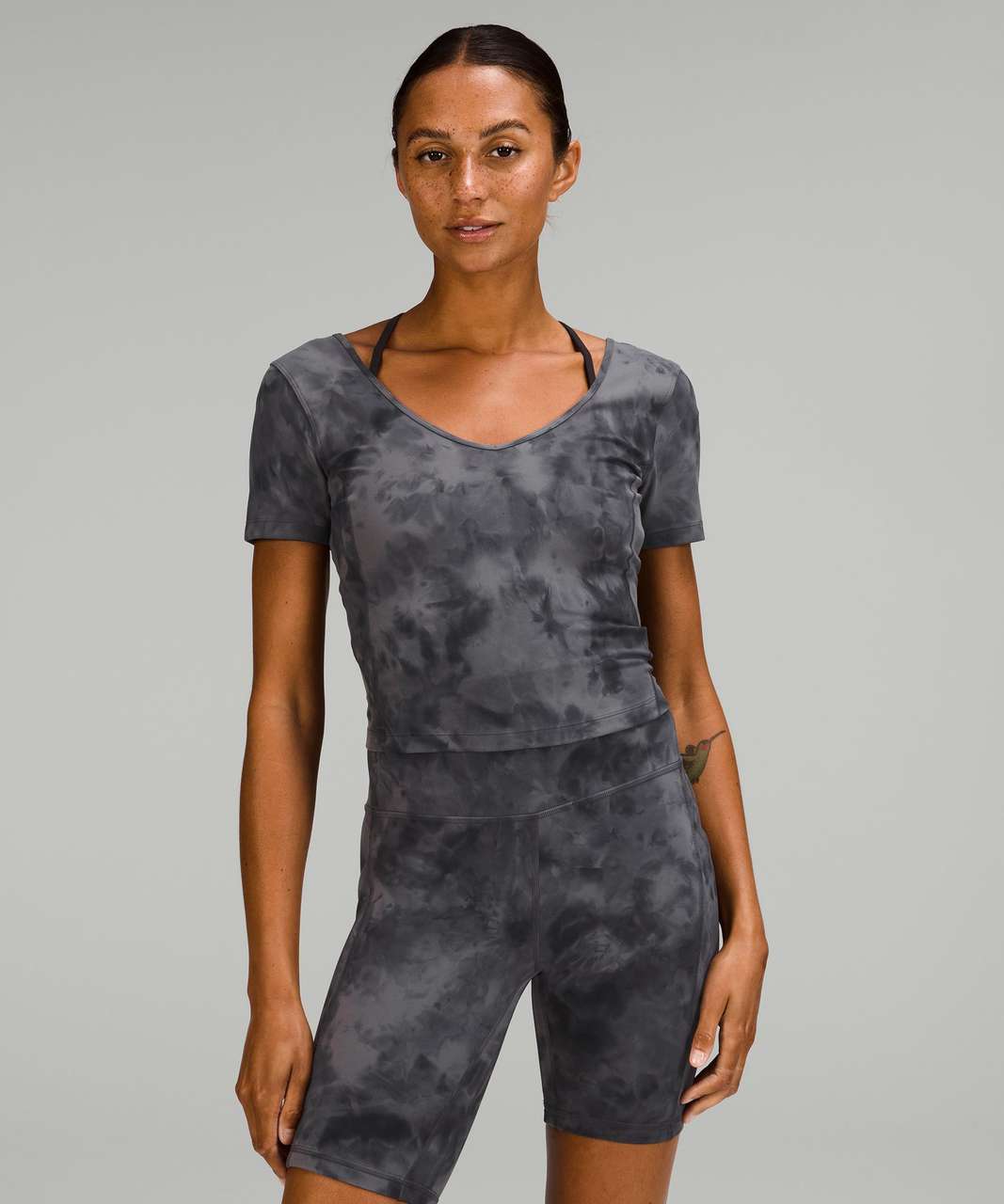 Lululemon Align Short 4 *Diamond Dye - Diamond Dye Pitch Grey Graphite  Grey - lulu fanatics