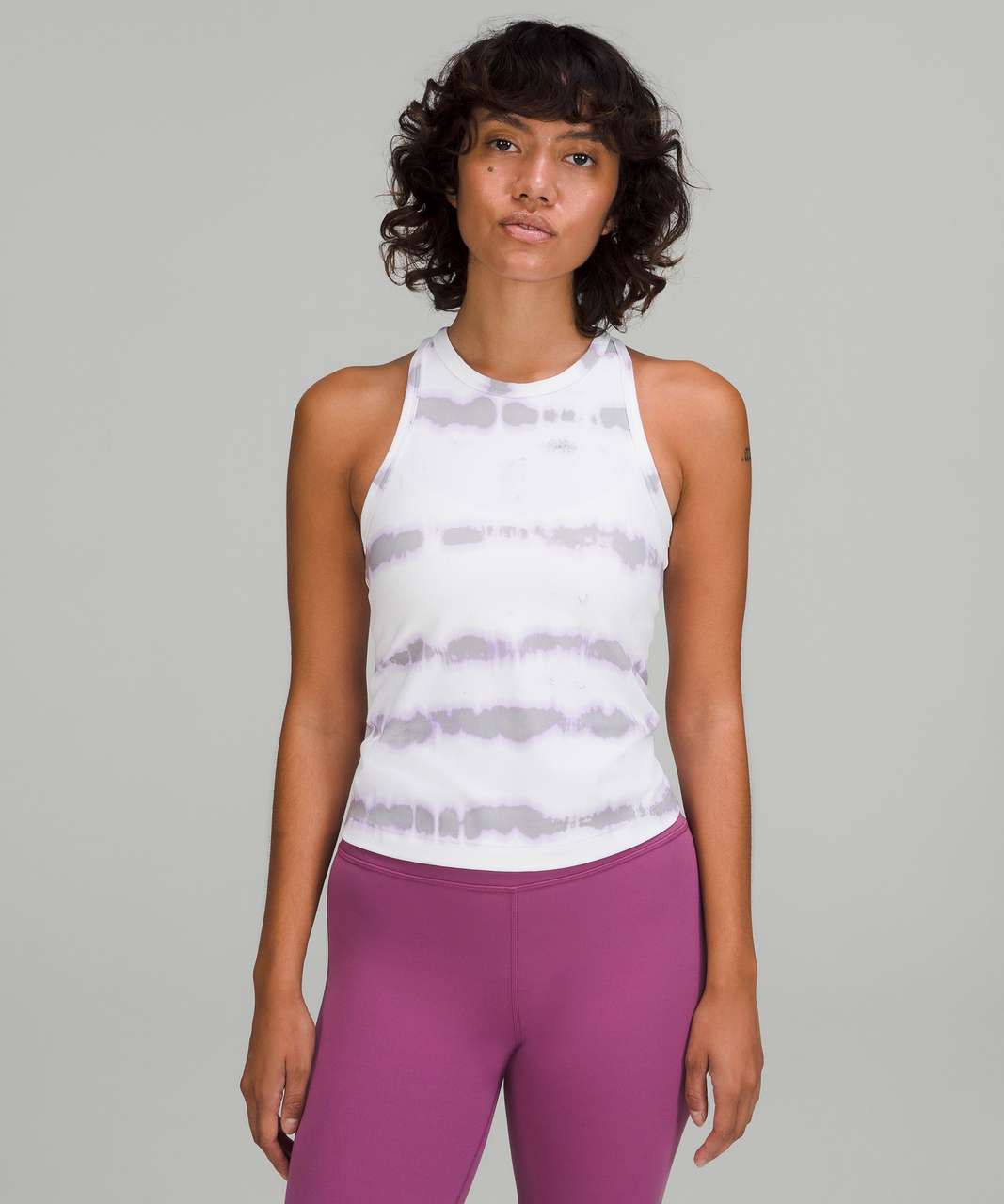 Women's Slim Fit Rib Racerback Tank Top - Universal Thread Lilac S