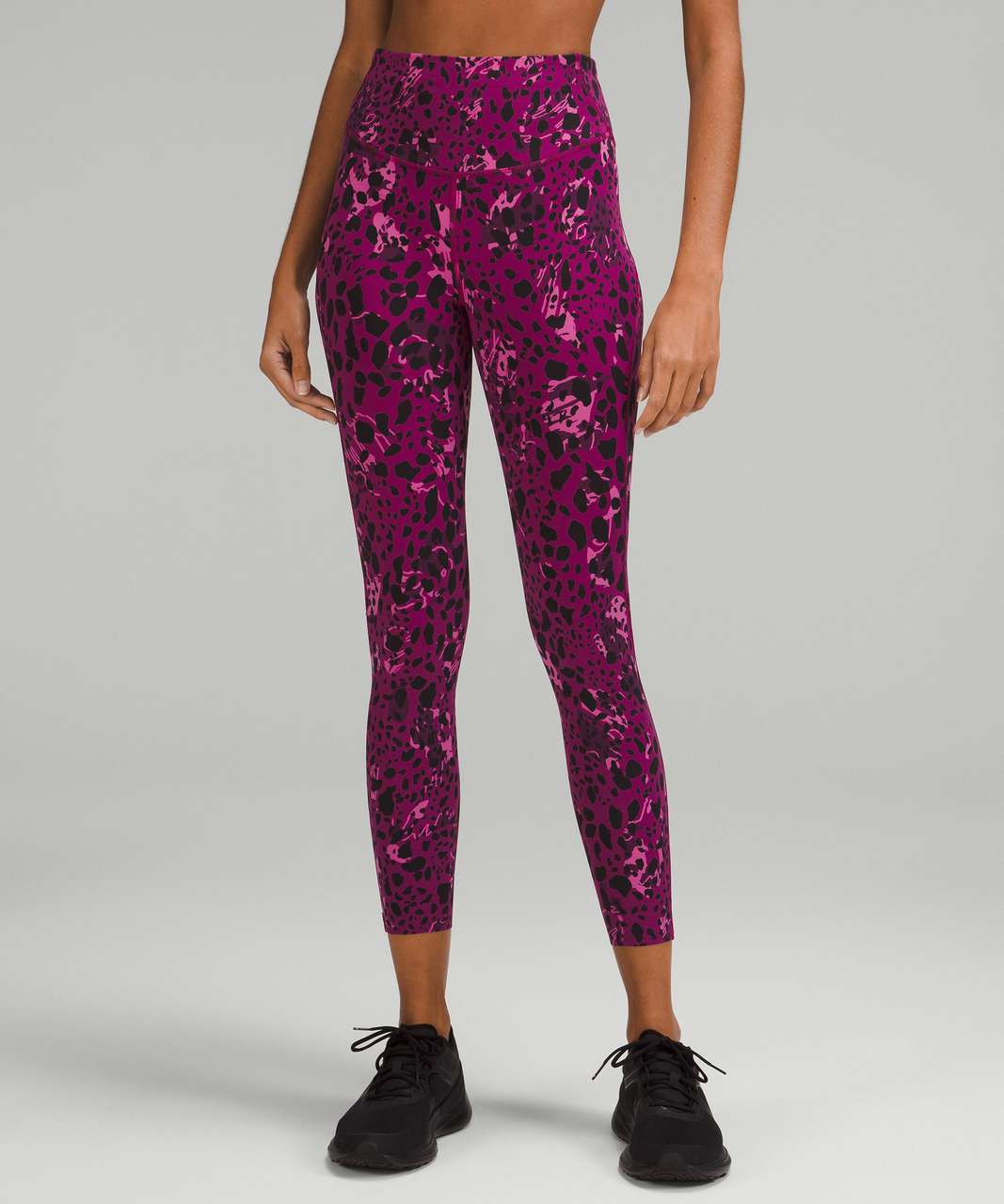 Lululemon Base Pace High-Rise Running Tight 25" - Cheetah Camo Magenta Purple Multi