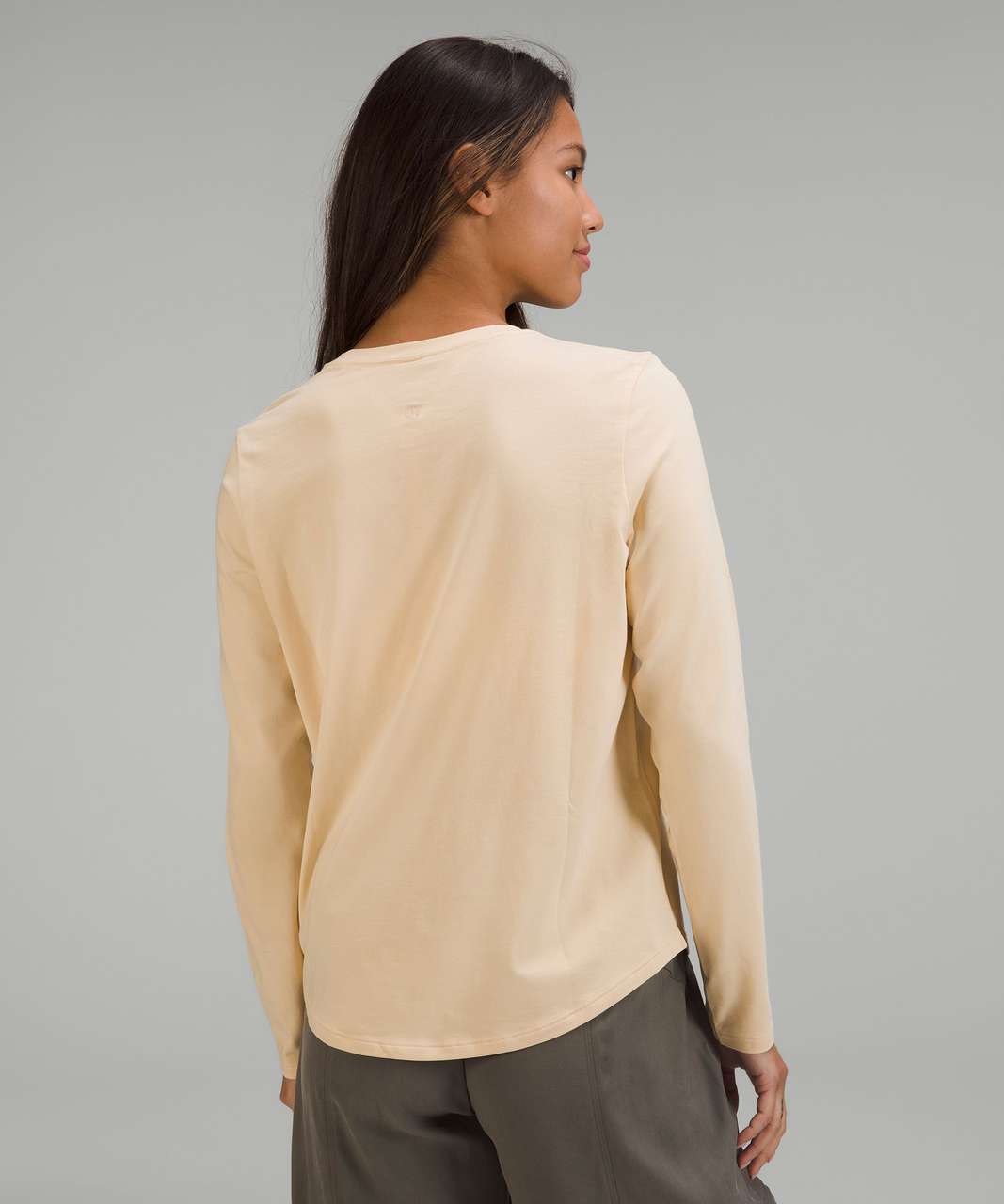 Lululemon Love Long Sleeve Tee Prosecco White Stripe Athletic Top 8 - $58 -  From Lily