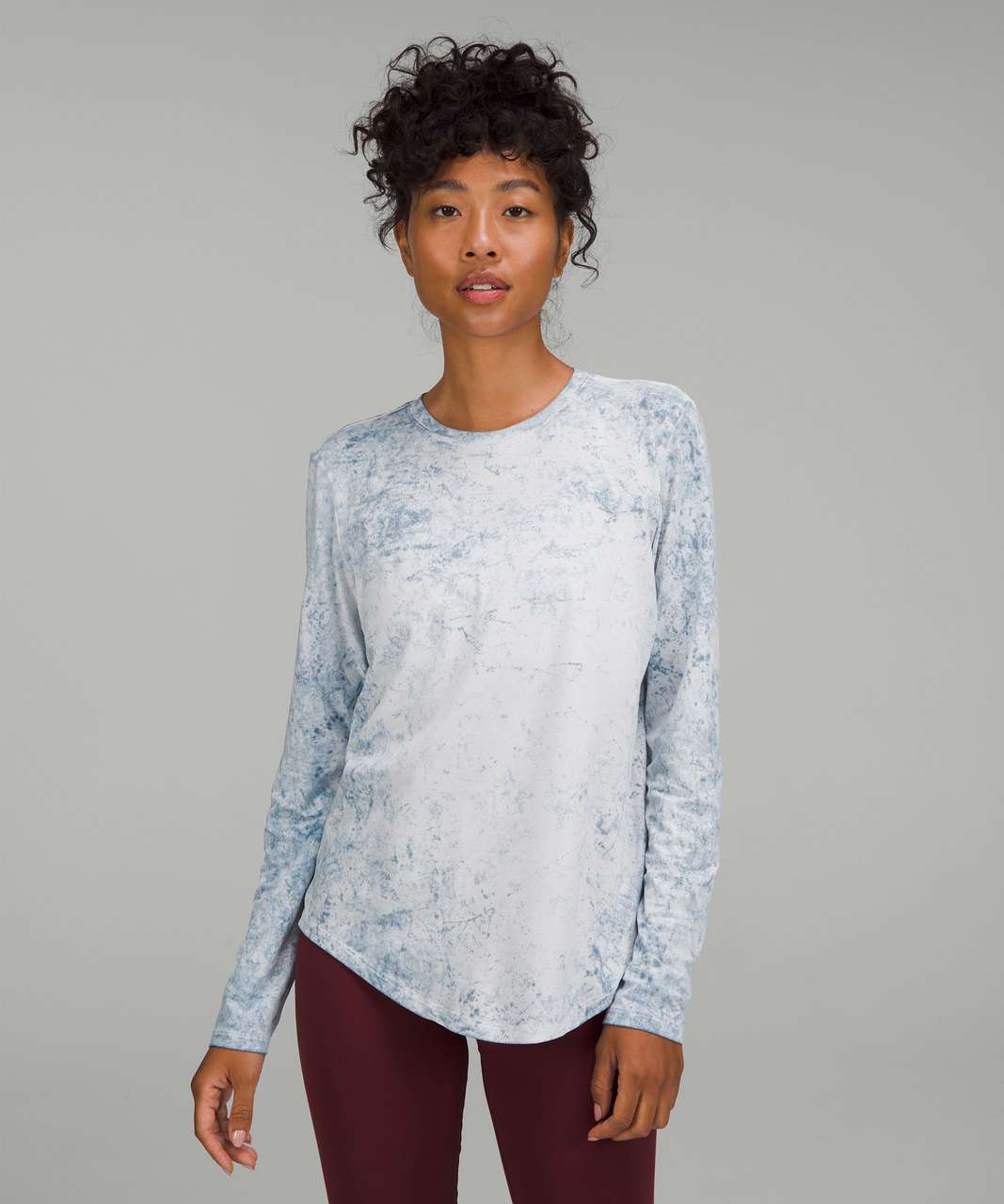 Lululemon Love Long Sleeve Shirt - Cirrus Wash Alpine White Cirrus Blue Soft Denim