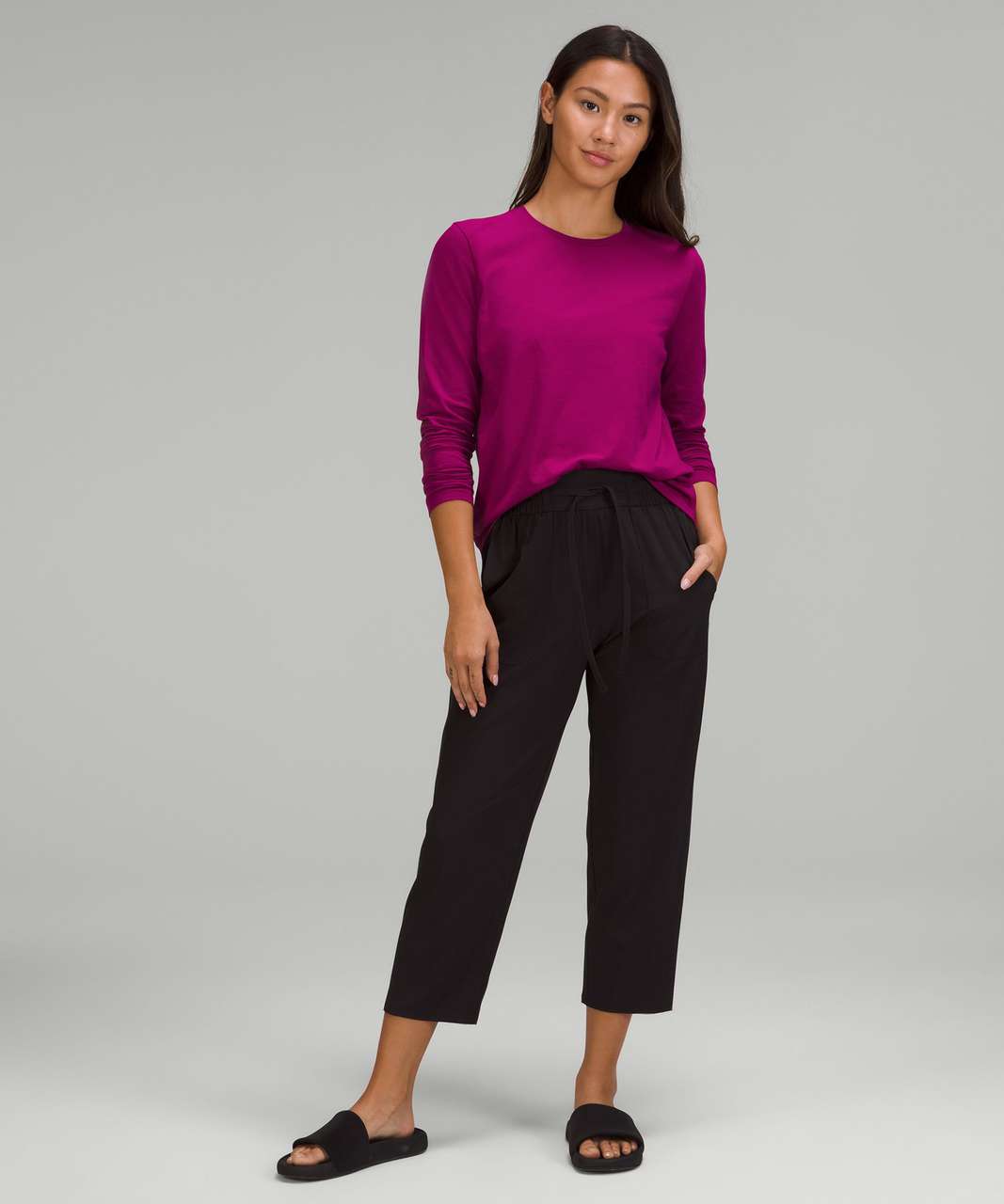 Lululemon Love Long Sleeve Shirt - Magenta Purple