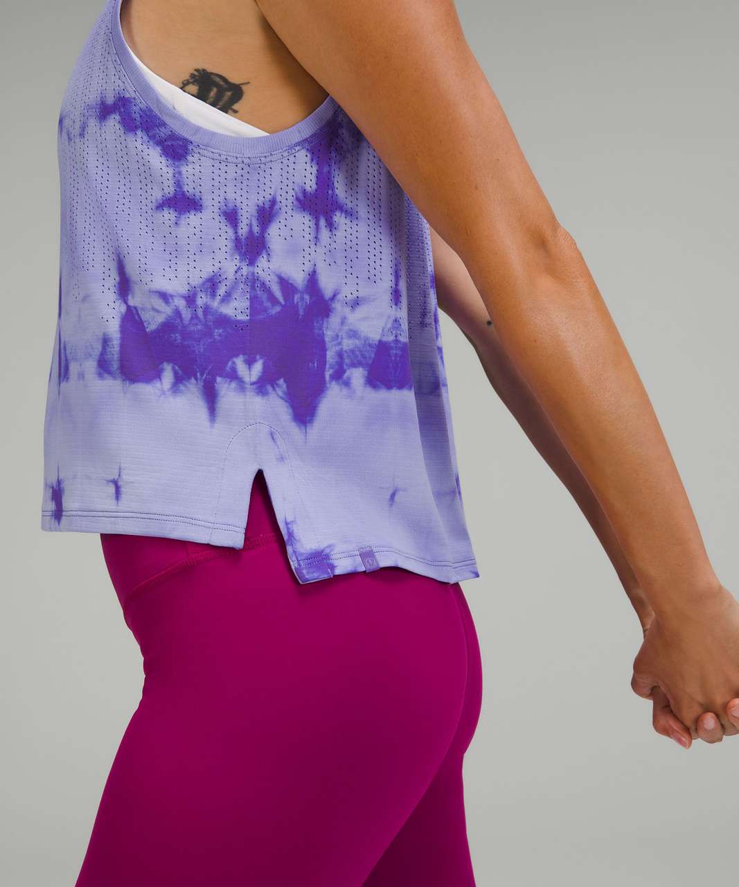 Lululemon Train to Be Tank Top - Rain Stripe Marble Dye Charged