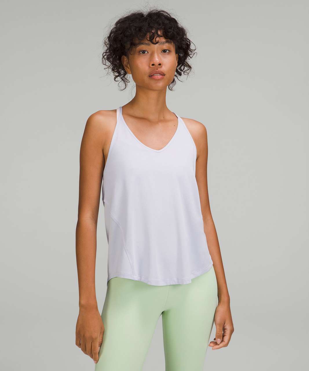 Lululemon Modal-Silk Yoga Tank Top - Pastel Blue - lulu fanatics