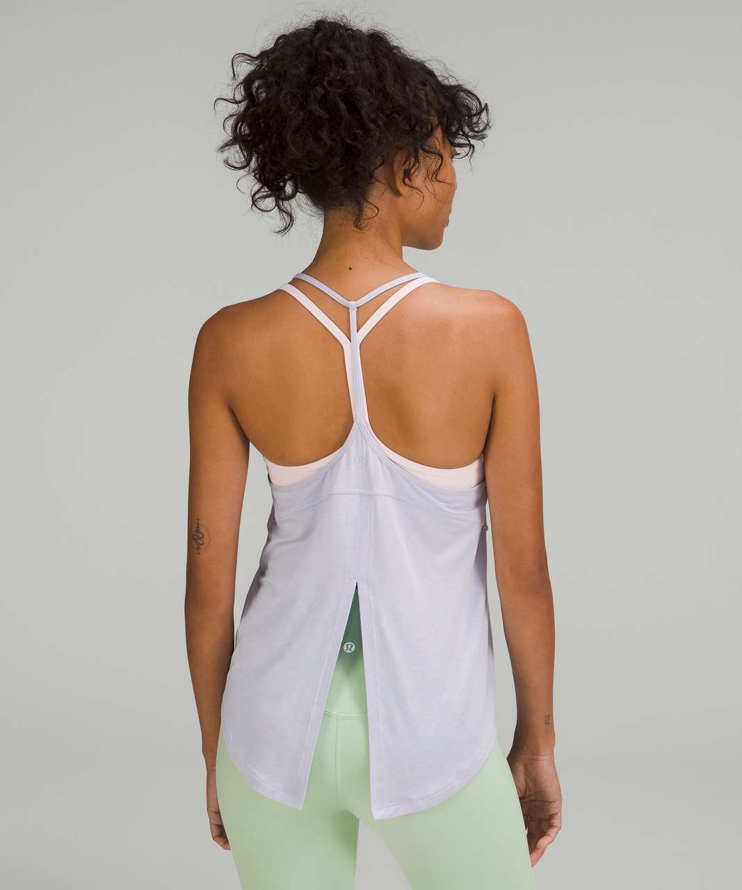 Lululemon Modal-Silk Yoga Tank Top - Pastel Blue - lulu fanatics