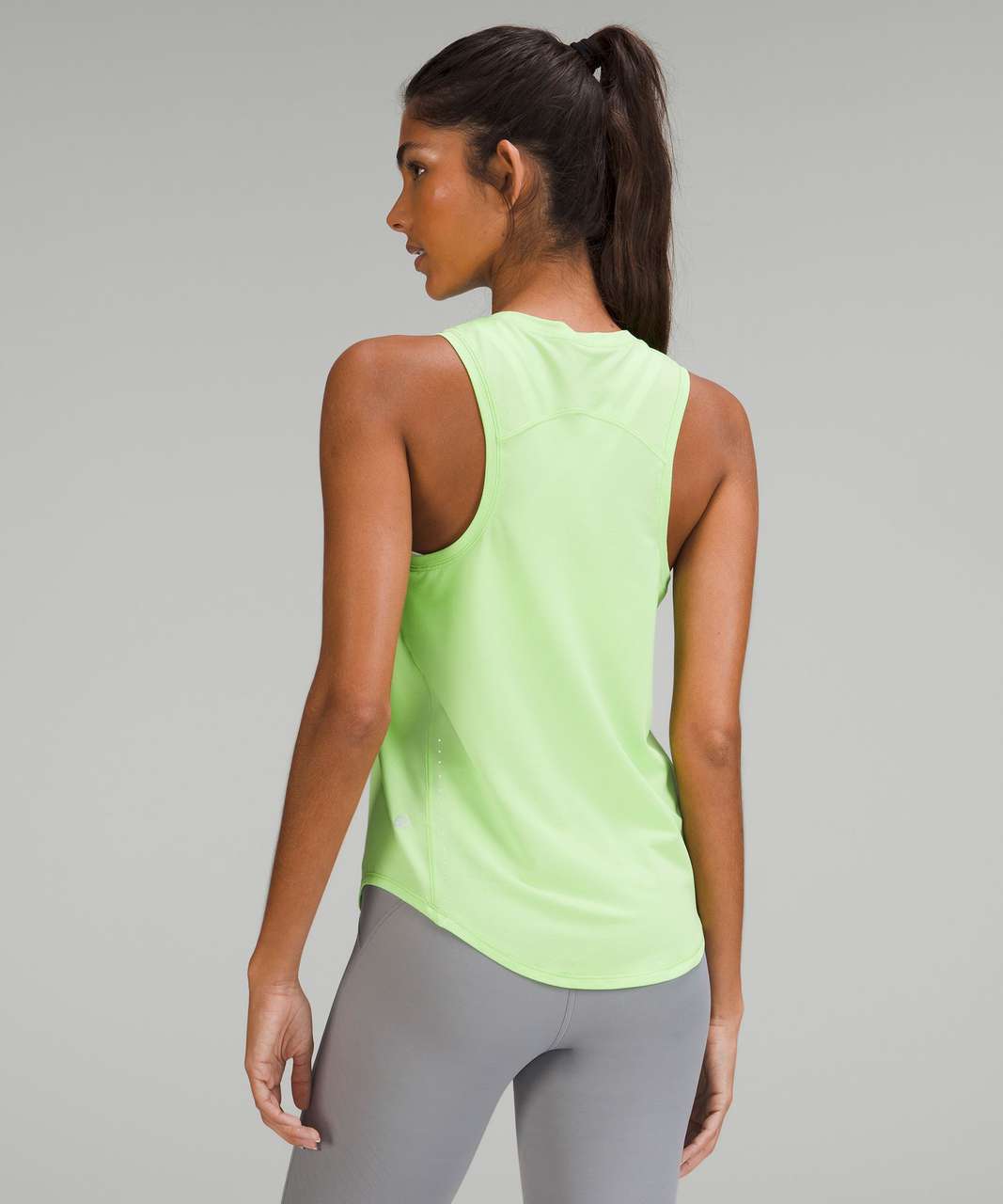 Lululemon High Neck Running and Training Tank Top - Scream Green Light