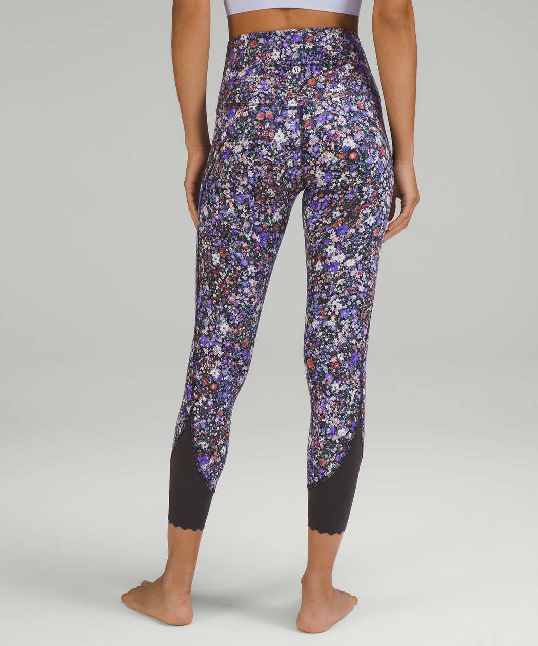 Lululemon Align Scalloped Hem High-Rise Crop 23" - Flower Burst Multi