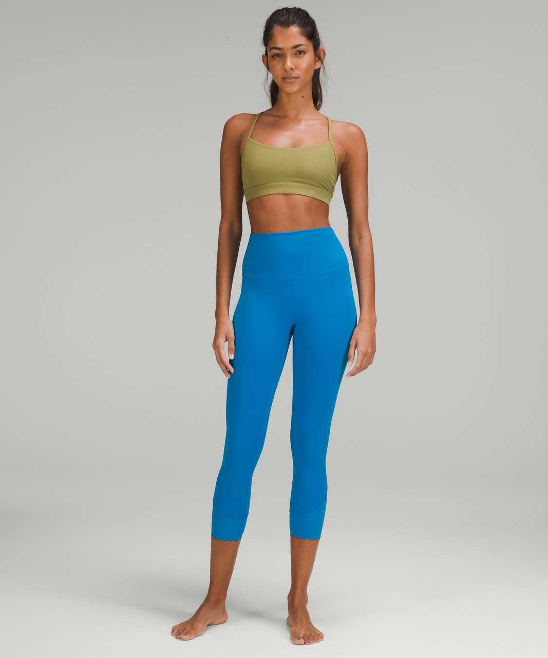 Lululemon Align Scalloped Hem High-Rise Crop 23" - Poolside