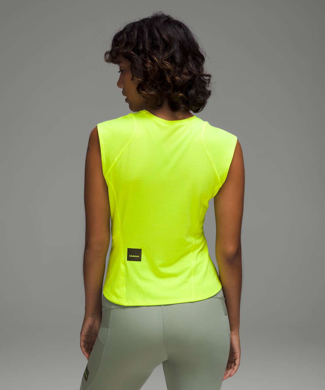 Lululemon Cap Sleeve Hiking Tank Top - Highlight Yellow