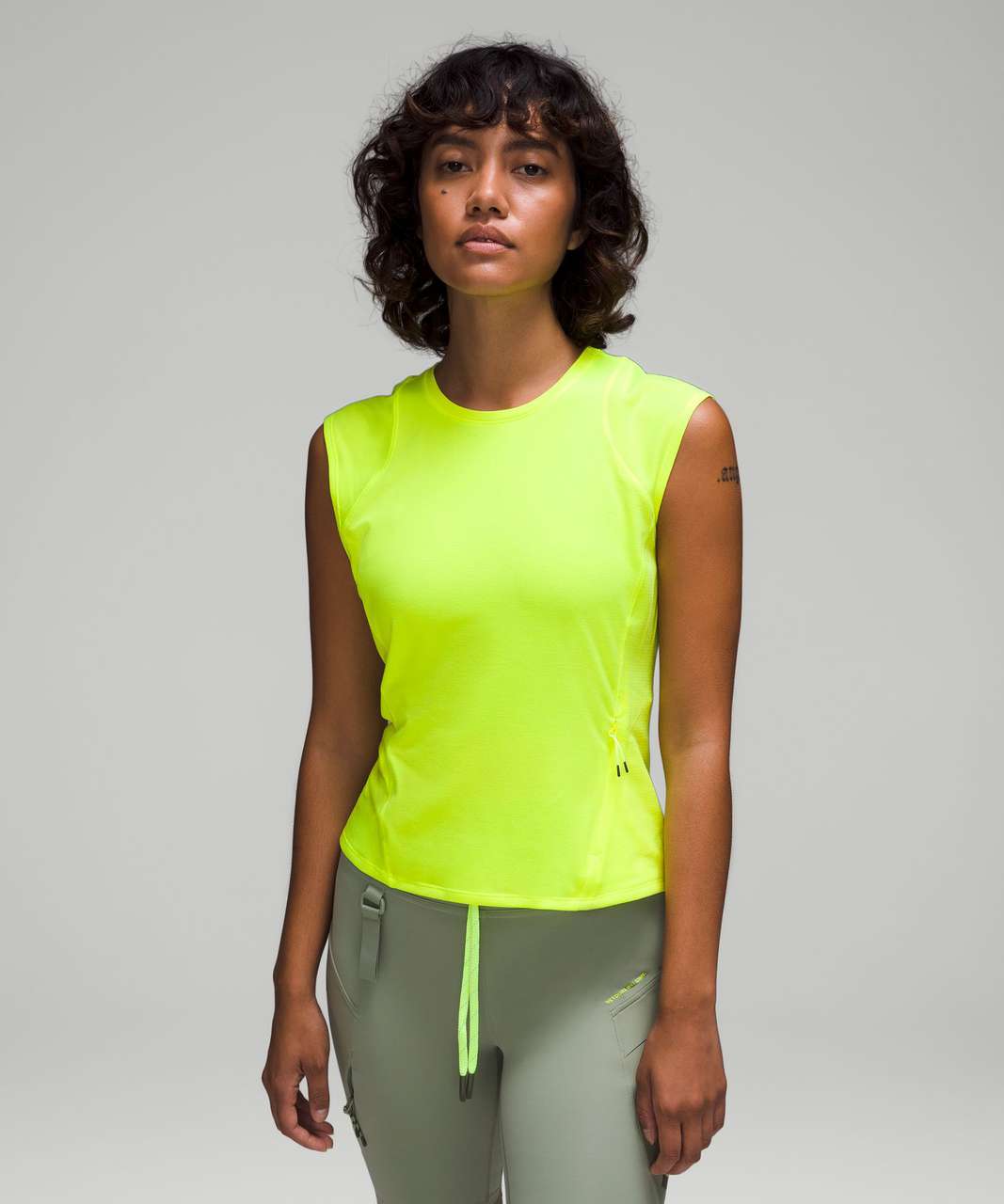 Lululemon Cap Sleeve Hiking Tank Top - Highlight Yellow - lulu