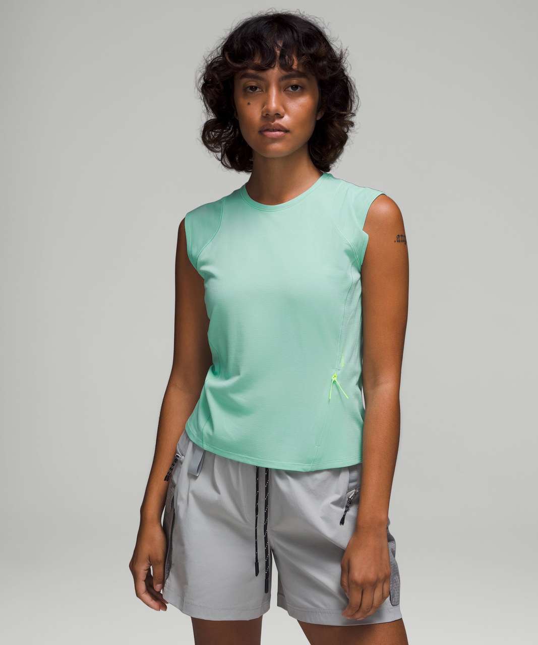 Lululemon Cap Sleeve Hiking Tank Top - Wild Mint