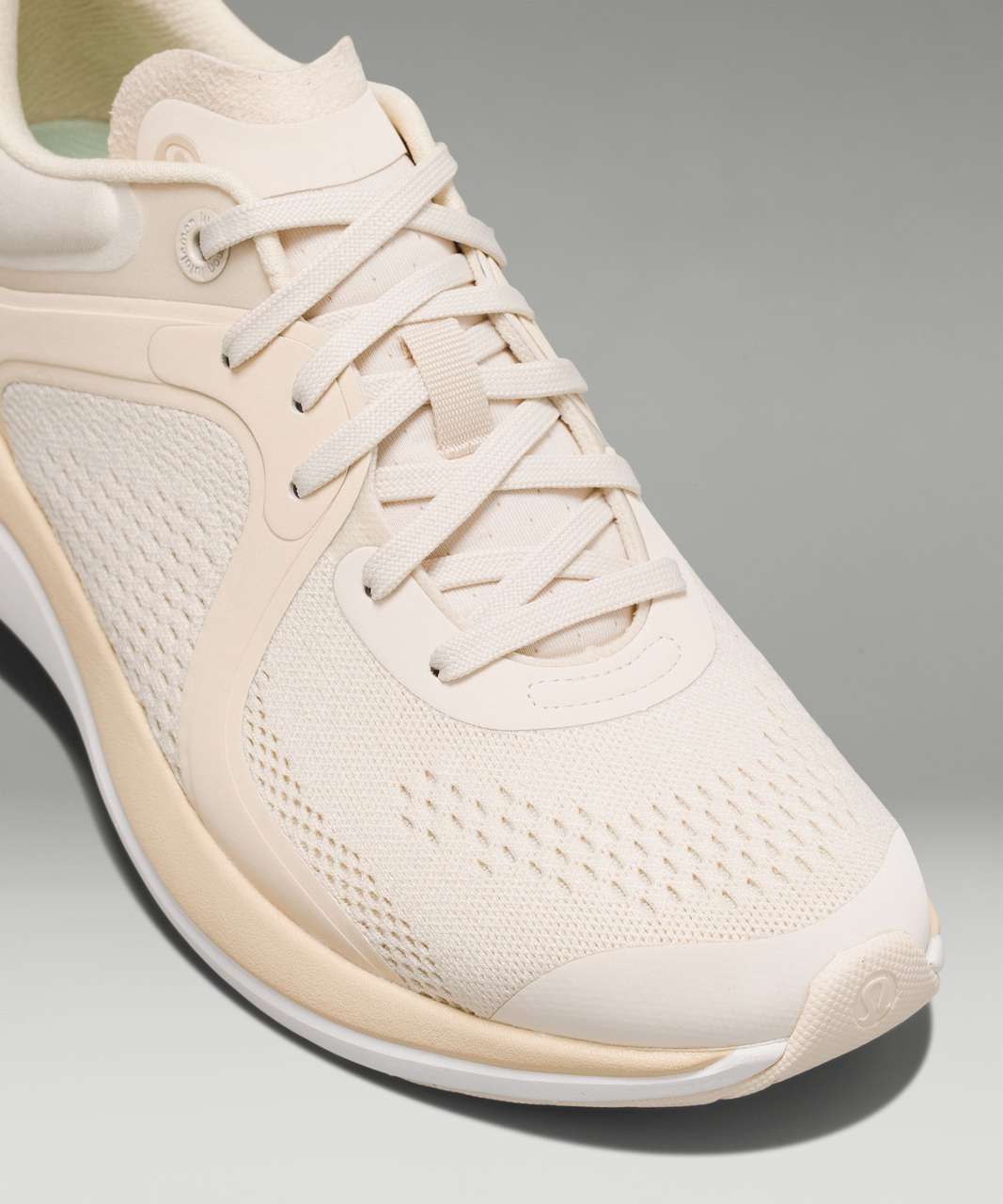 Lululemon Chargefeel Low Womens Workout Shoe - Light Ivory / Dove Grey /  White - lulu fanatics