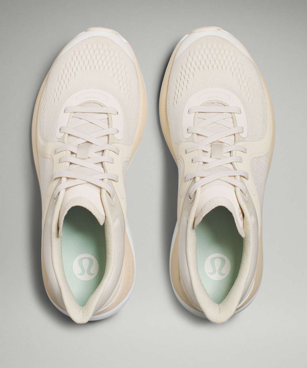 Lululemon Chargefeel Low Womens Workout Shoe - Light Ivory / Dove Grey /  White - lulu fanatics