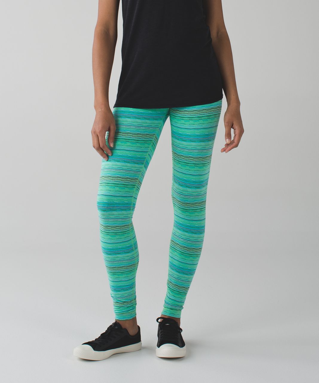 Lululemon Wunder Under Pant III - Space Dye Twist 6 Colour Dragonfly Naval Blue