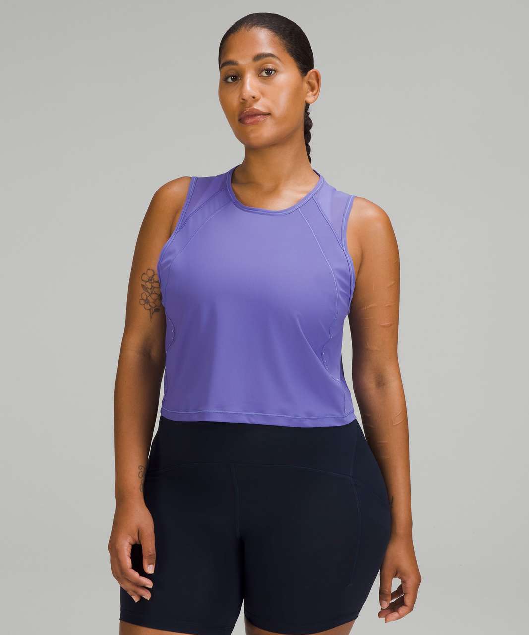 Lululemon Sculpt Cropped Tank Top - Charged Indigo